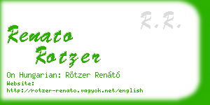 renato rotzer business card